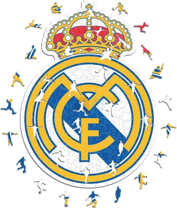 Iconic Real Madrid CF - Logo - Holz Puzzle Grösse S (150 Teile) (150 Teile)