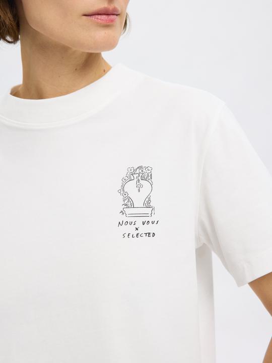 Actual product image Selected Femme Relaxed Fit Print T-Shirt (M)
