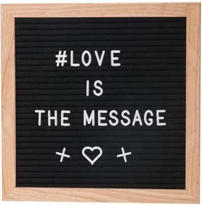 Vegas Lights Letter board vintage (Kombitafel, 25 x 25 cm)