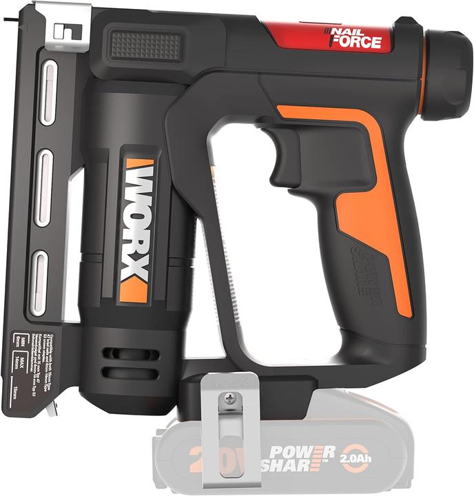 Actual product image Worx Cordless tacker WX 843.9, without battery and charger