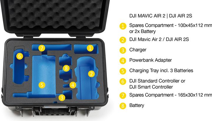 Actual product image B&W International Type 4000 B (Drone case, DJI Mavic Air 2)