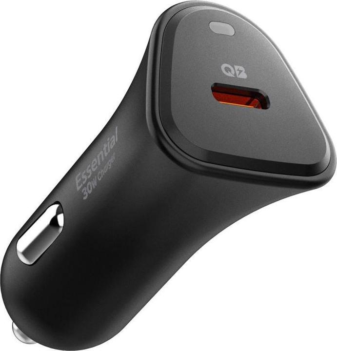 Actual product image Spigen - Car Charger Essential (EV301) - Type-C, Super Fast Charging, Quantum Boost, PD30W - Black