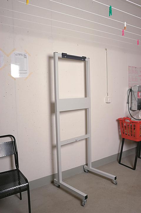 Roth-Kippe Mobile stand grey with sturdy castors