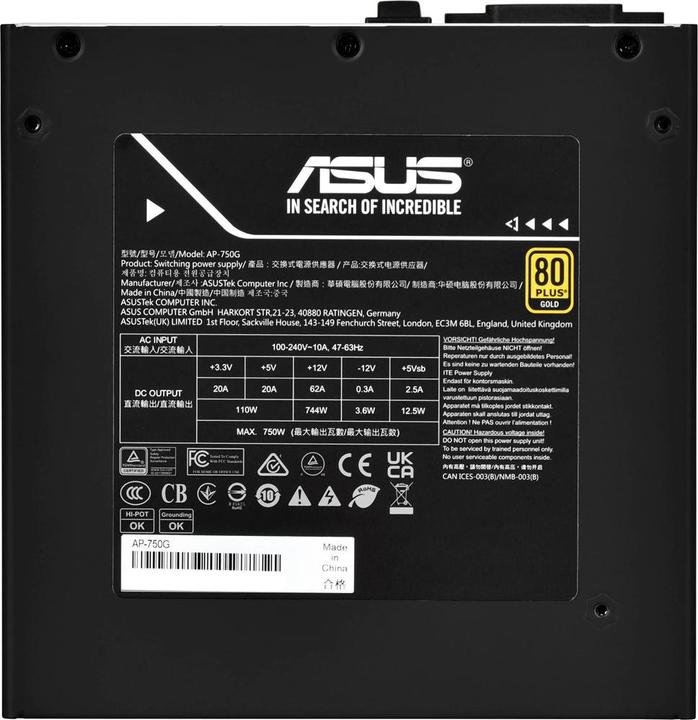 Produktbild ASUS Prime 750W Gold (750 W)