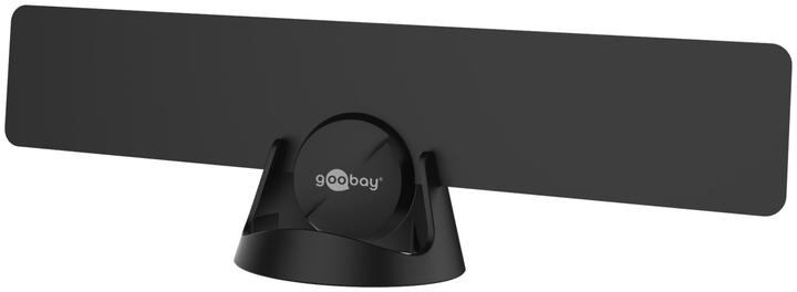 Produktbild Goobay Ultraflache Full HD DVB-T Zimmerantenne, inkl. LTE/4G Filter, Schwarz (Zimmerantenne, 16 dB, DVB-T / -T2)