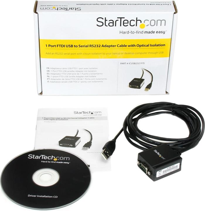 Produktbild StarTech 1 Port USB To Serial Cable (2.50 m)