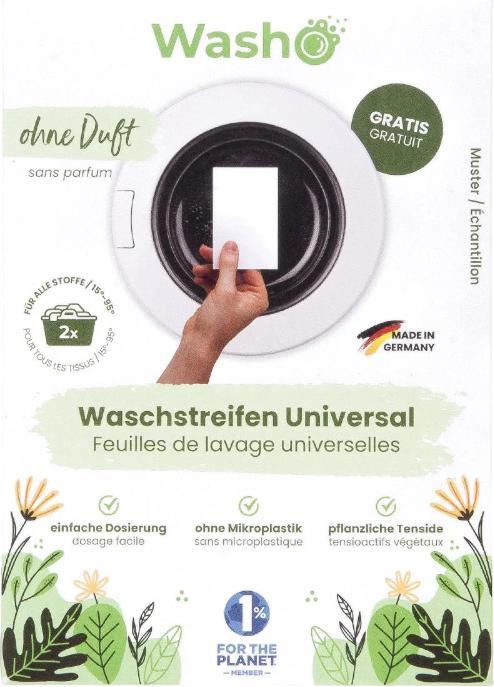 Immagine prodotto Washo Strisce di lavaggio Made in Germany (60 Cicli di lavaggio, Salviette)