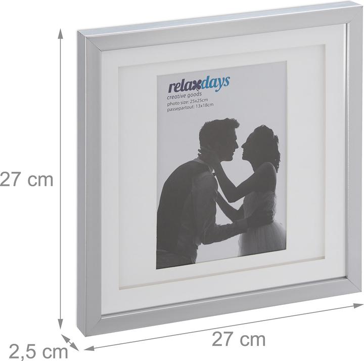 Productafbeelding Relaxdays 2x fotolijst (25 x 25 cm)