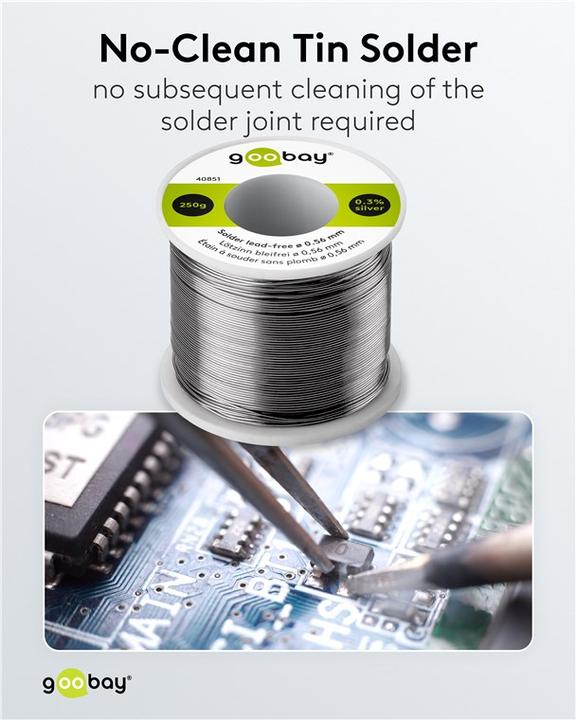 Actual product image Goobay Solder lead-free, ø 0.56 mm, 250 g (Solder)