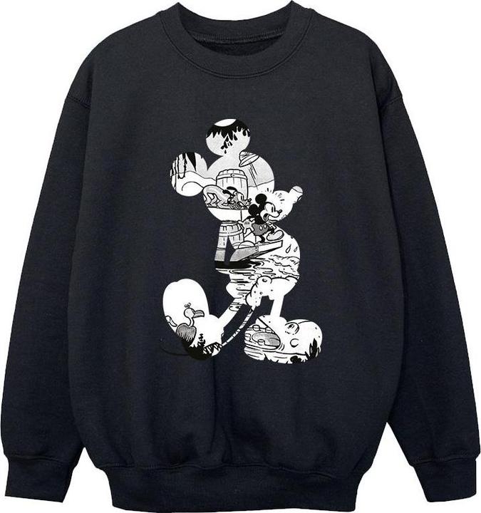 Actual product image Disney Girls Mickey Mouse Scene Silhouette Sweatshirt (140, 146)