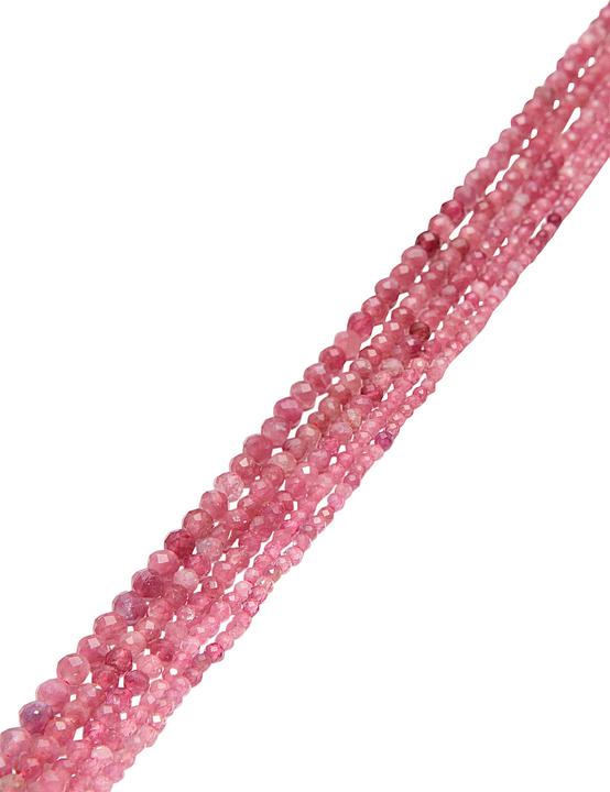 Actual product image Leyda Faceted Pink Tourmaline Strand