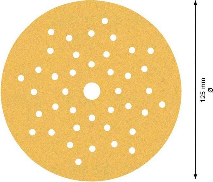 Image du produit Bosch Professional Zubehör EXPERT C470 Papier abrasif multi-trous pour ponceuse excentrique, 125 mm, G 120, 5 pcs. (120)