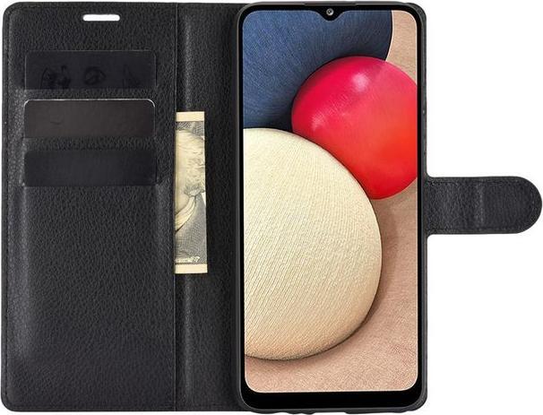Produktbild MU Classic Litchi Leder Bookcover Series (Samsung Galaxy A02s)
