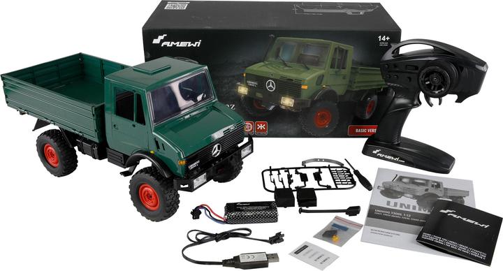 Productafbeelding Amewi Mercedes-Benz Unimog 4WD rijbewijsvoertuig (RTR Gereed voor gebruik)