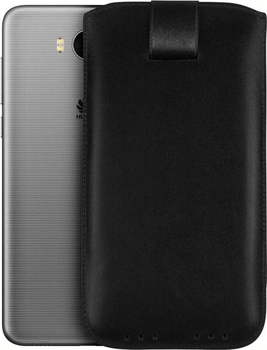 Actual product image Mumbi Leather case with pull-out pocket black for Huawei Y6 2017 (Huawei Y6 (2017))