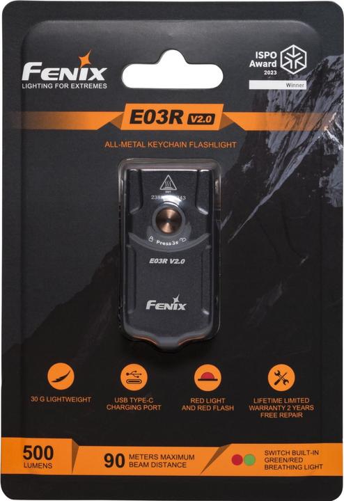 Image du produit Fenix E03R V2.0 (5.25 cm, 500 lm)