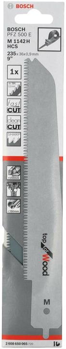 Image du produit Bosch Zubehör Lame de scie sabre M 1142 H pour PFZ 500