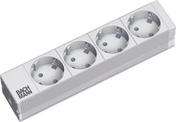 Produktbild Bachmann 25,40cm (10") Steckdosenleiste 4fach (19.07.1194) (4 x, CEE 7/7, 2 m)