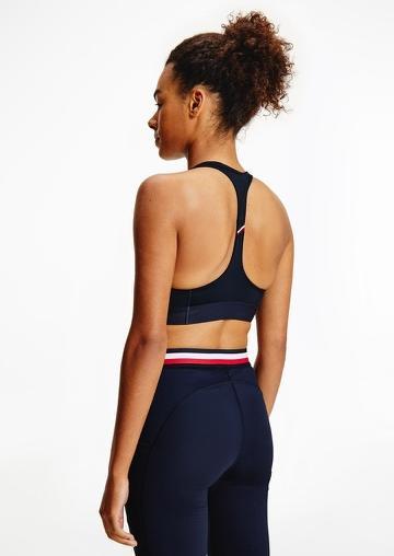 Image du produit Tommy Hilfiger Soutien-gorge Flag Racer d'intensité moyenne pour femme (XS)