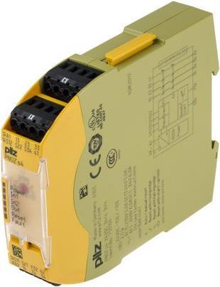 Pilz rele di sicurezza 24VCC, 3NA 1NC 1SC