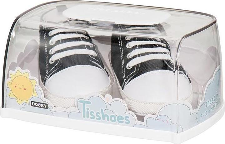 Image du produit Dooky Chaussons bébé + boîte de lingettes, Noir (18)