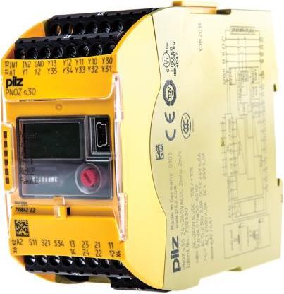 Actual product image Pilz Speed Monitor with 2NO/2NC Contacts