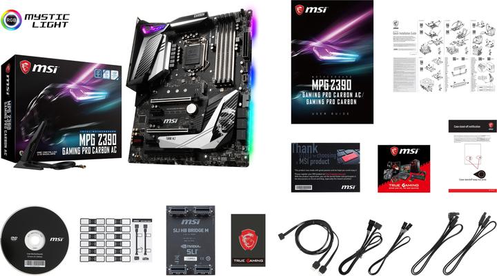 Image du produit MSI MPG Z390 Gaming Pro Carbon AC (LGA 1151, Intel Z390, ATX)