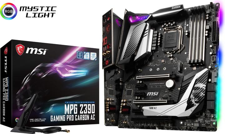 Image du produit MSI MPG Z390 Gaming Pro Carbon AC (LGA 1151, Intel Z390, ATX)