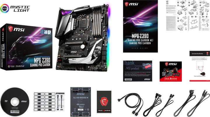 Actual product image MSI MPG Z390 Gaming Pro Carbon (LGA 1151, Intel Z390, ATX)