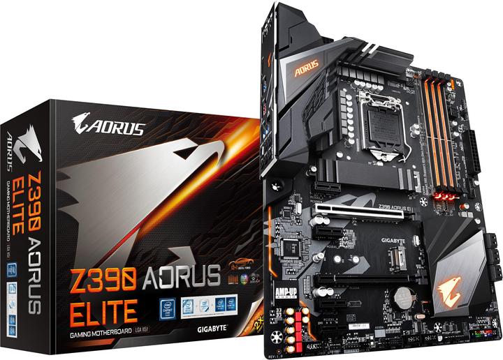Actual product image Gigabyte Z390 Aorus Elite (LGA 1151, Intel Z390, ATX)