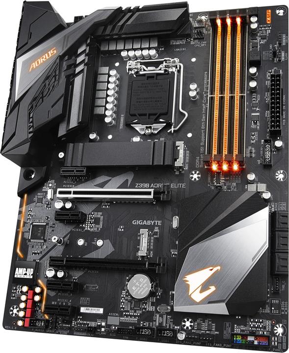 Actual product image Gigabyte Z390 Aorus Elite (LGA 1151, Intel Z390, ATX)