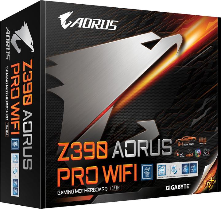 Produktbild Gigabyte Z390 Aorus Pro WiFi (LGA 1151, Intel Z390, ATX)
