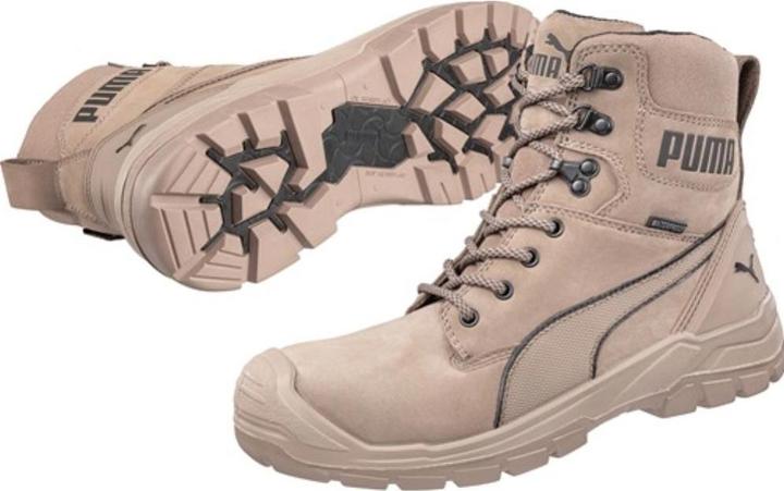 Actual product image Puma Safety boot CONQUEST STONE HIGH size 40 stone S3 CI HI HRO SRC DIN EN ISO 20345 nubuck leather (S3, 40)