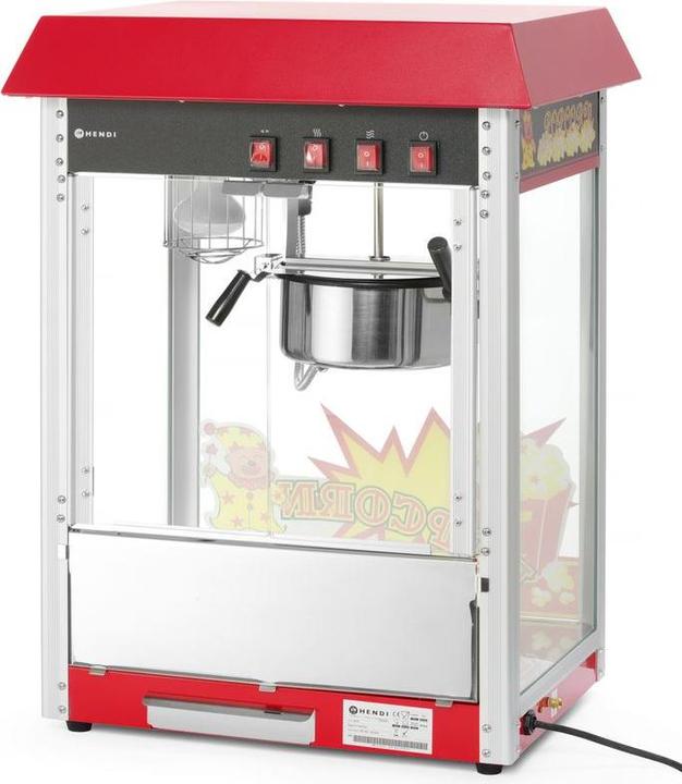 Produktbild Hendi Popcornmachine - Zwart - 230V/1500W - 560x420x(H)770mm 282762 - Horeca & Professioneel