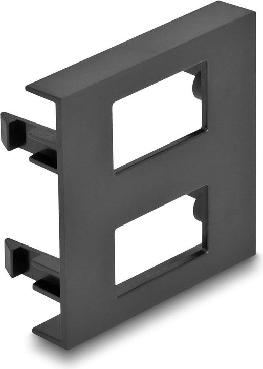 Immagine prodotto Delock Copertura del modulo Easy 45 2 x ritaglio rettangolare 12,5 x 21,5 mm, 45 x 45 mm 5 pezzi nero