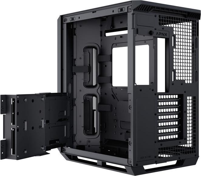 Actual product image APNX V1-W-BK-v1 (mATX, Mini-ITX)