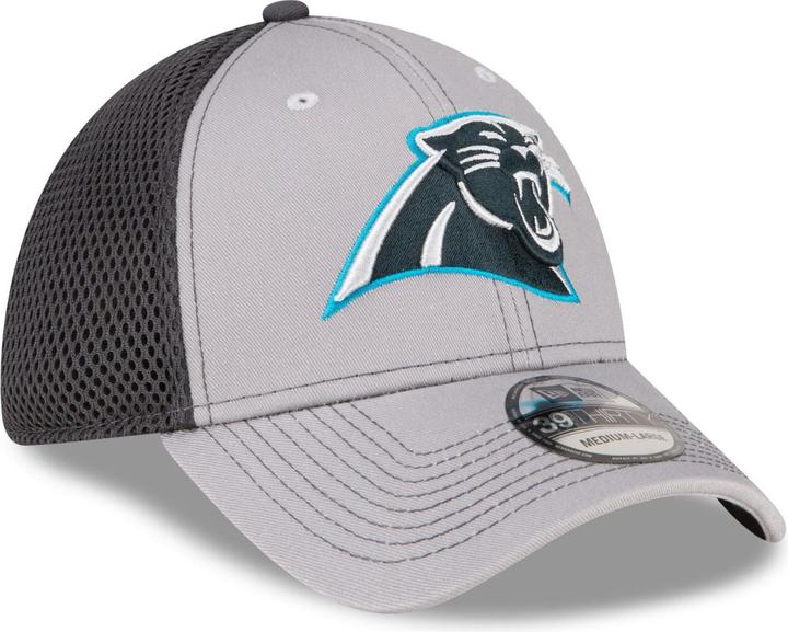 Produktbild New Era 39Thirty Stretch Mesh Cap - Carolina Panthers - S/M (S/M)