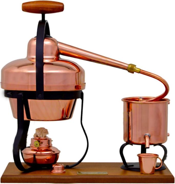Ich-zapfe Destille 1,25 Liter mit Spiritusbrenner