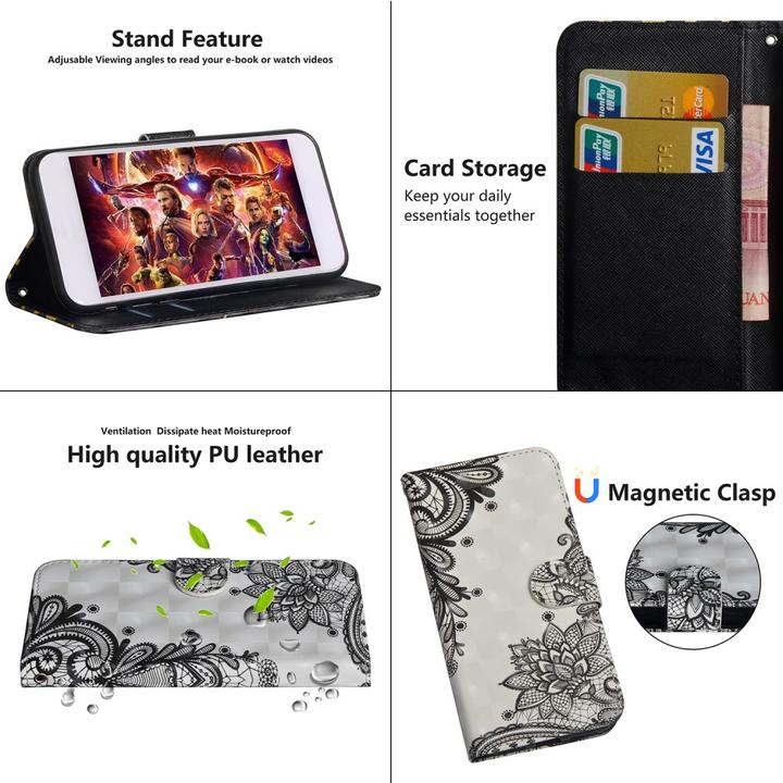 Image du produit Cover-Discount Housse de téléphone portable en cuir à effet scintillant (Apple iPhone XR)