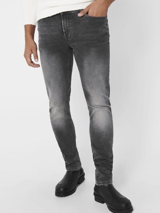 Image du produit Only & Sons ONSLoom Slim Zip Sweat Gris Slim Fit Jeans (34)