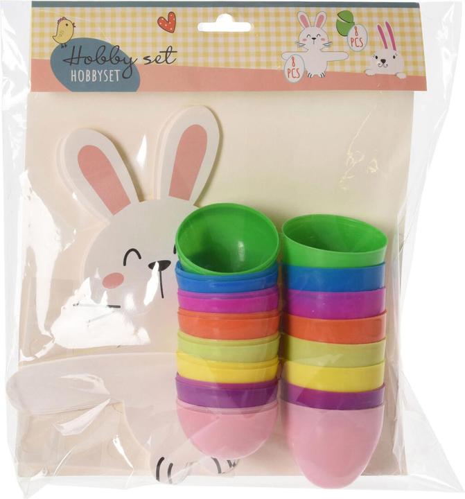Image du produit Hobby Set Kit de bricolage Lapin de Pâques avec oeufs cadeaux, 8 pièces