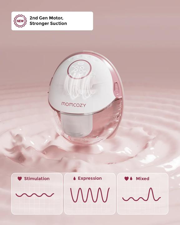 Produktbild Momcozy M6 Hands-free Breast Pump Grey Double Packs