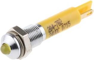 Immagine prodotto Rs Pro 6mm giallo LED satinato sporgente 24Vdc