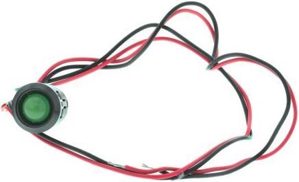 Produktbild Rs Pro LED erhaben 12mm schwarz 12Vdc grün