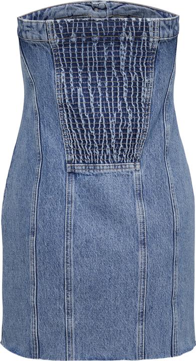 Actual product image Only Tight-fitting strapless short dress denim dress (M)