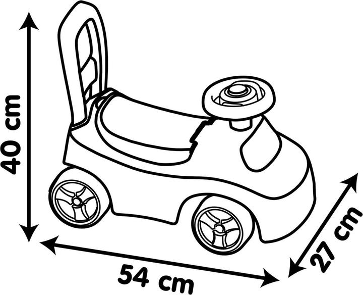 Actual product image Smoby Auto Ride-On Pink