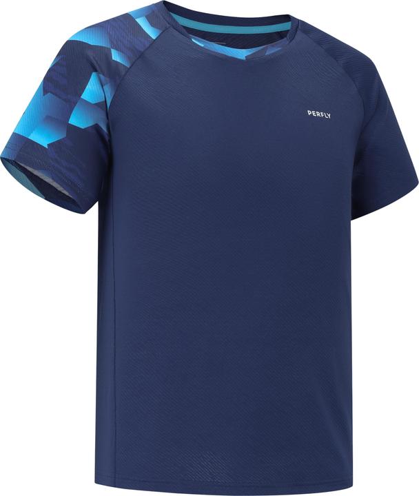 Perfly Herren Badminton T-Shirt - 560 Lite navy/aqua