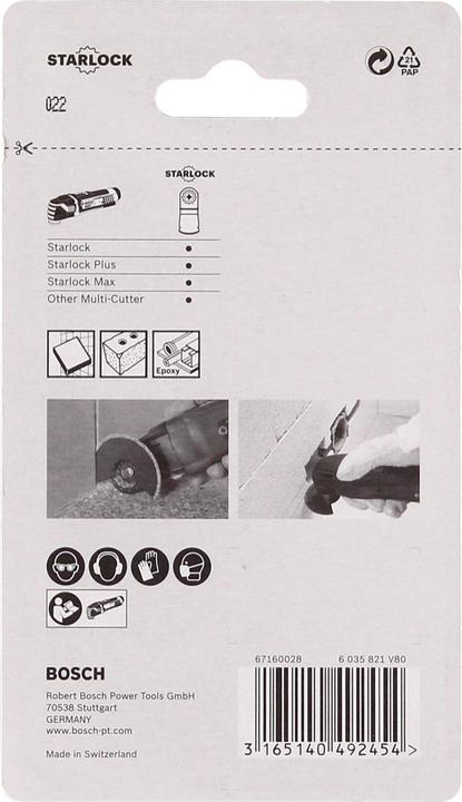 Immagine prodotto Bosch Professional Zubehör Lama a segmenti in carburo-RIFF ACZ 85 RT3, 85 mm, confezione da 1 pz.