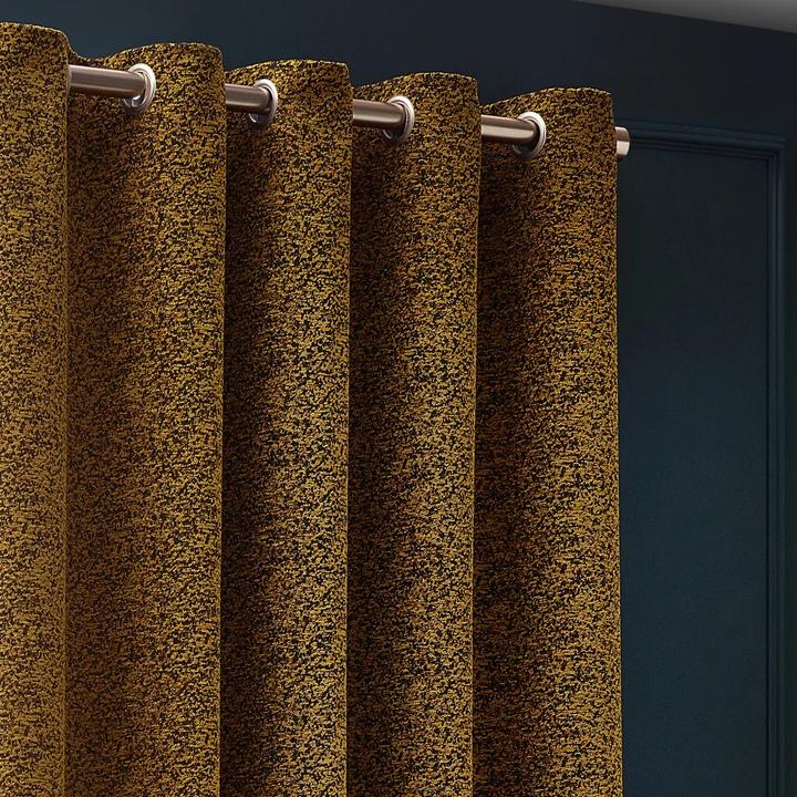 Actual product image New Galaxy Chenille Eyelet Curtains (229 x 183 cm)