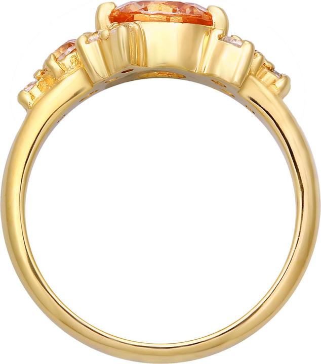 Image du produit Elli PREMIUM Bague Cocktail Déclaration Zirconia 925 Argent (58, Argent 925)